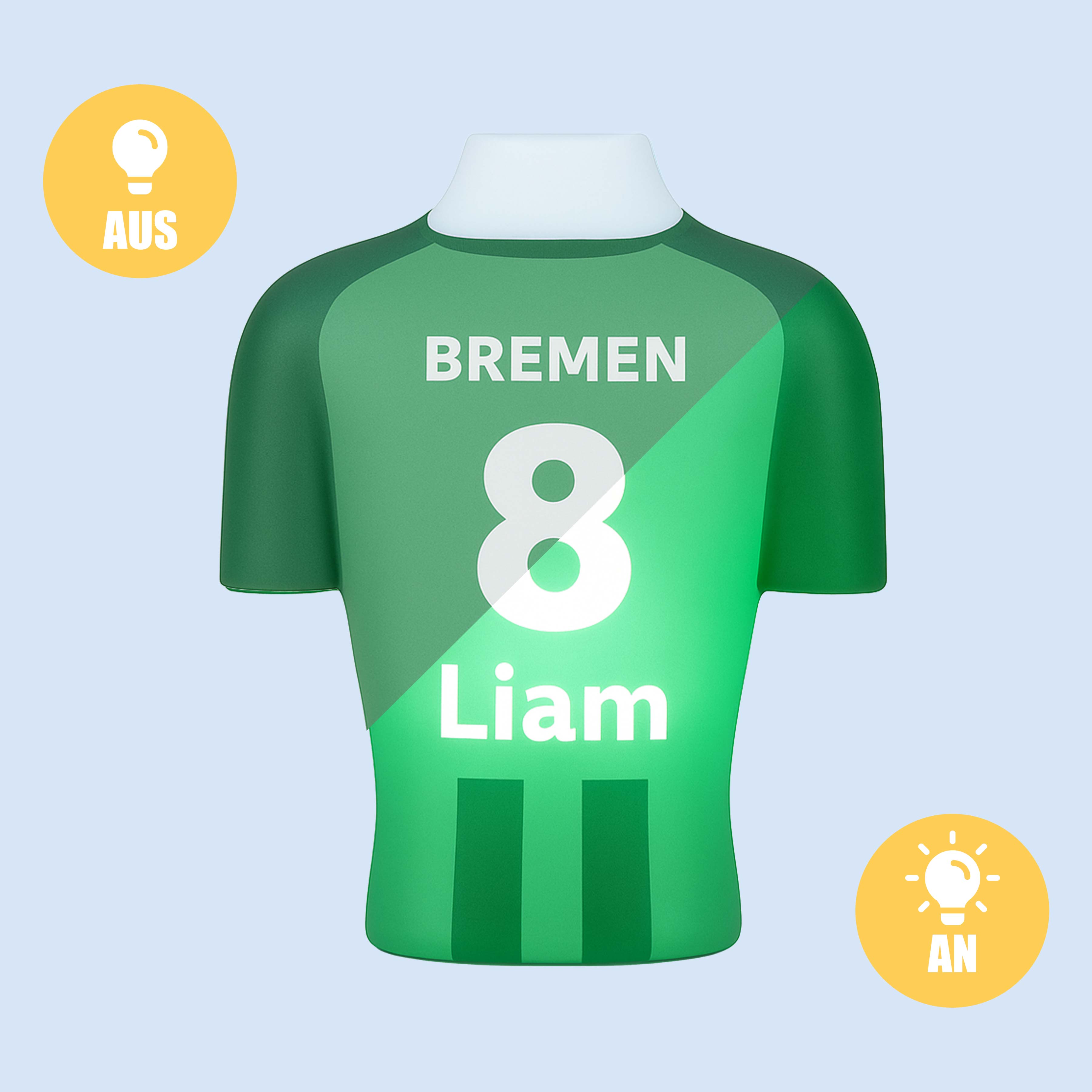 Torsinio® – Personalized 3D Soccer Jersey Lamp