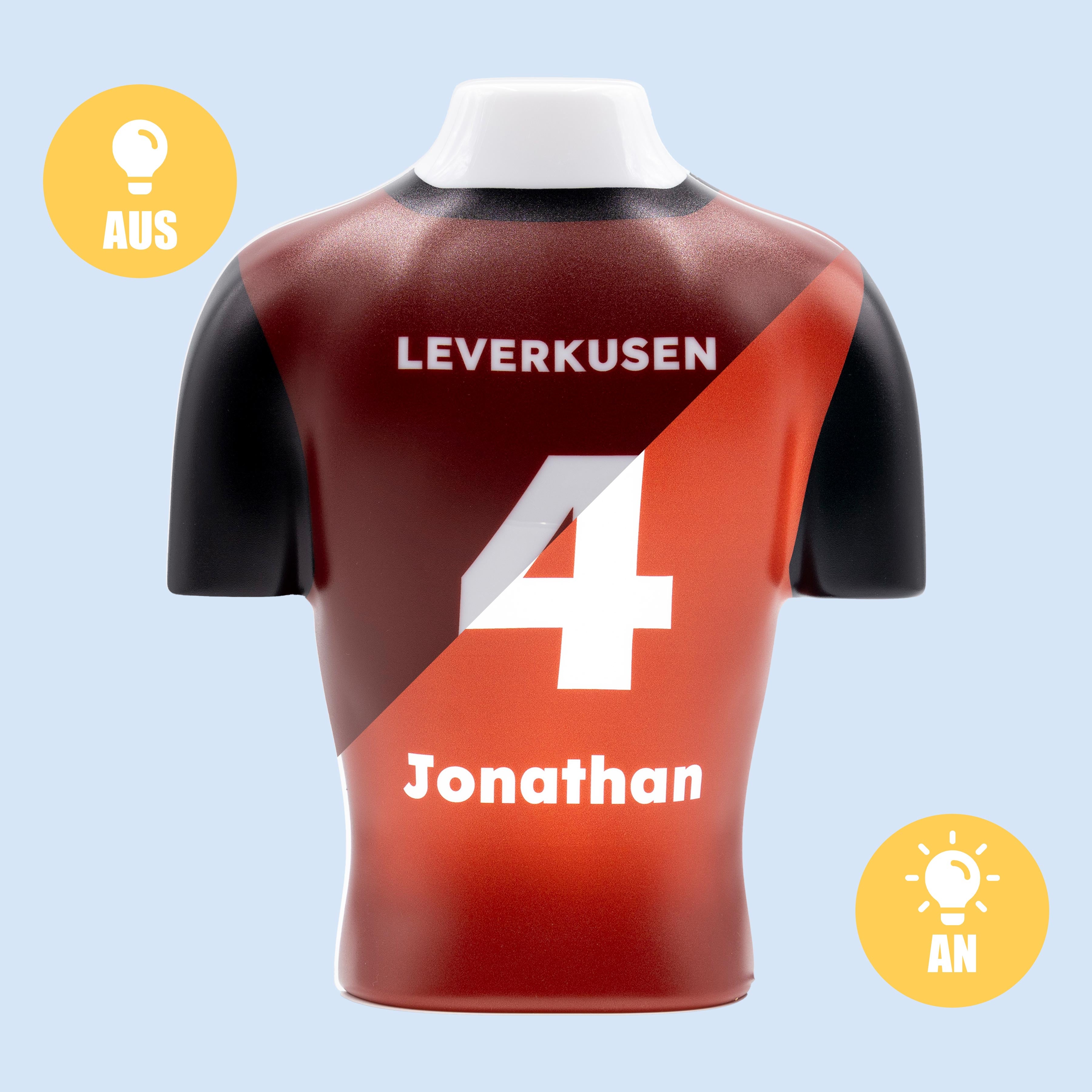 Torsinio® – Personalized 3D Soccer Jersey Lamp