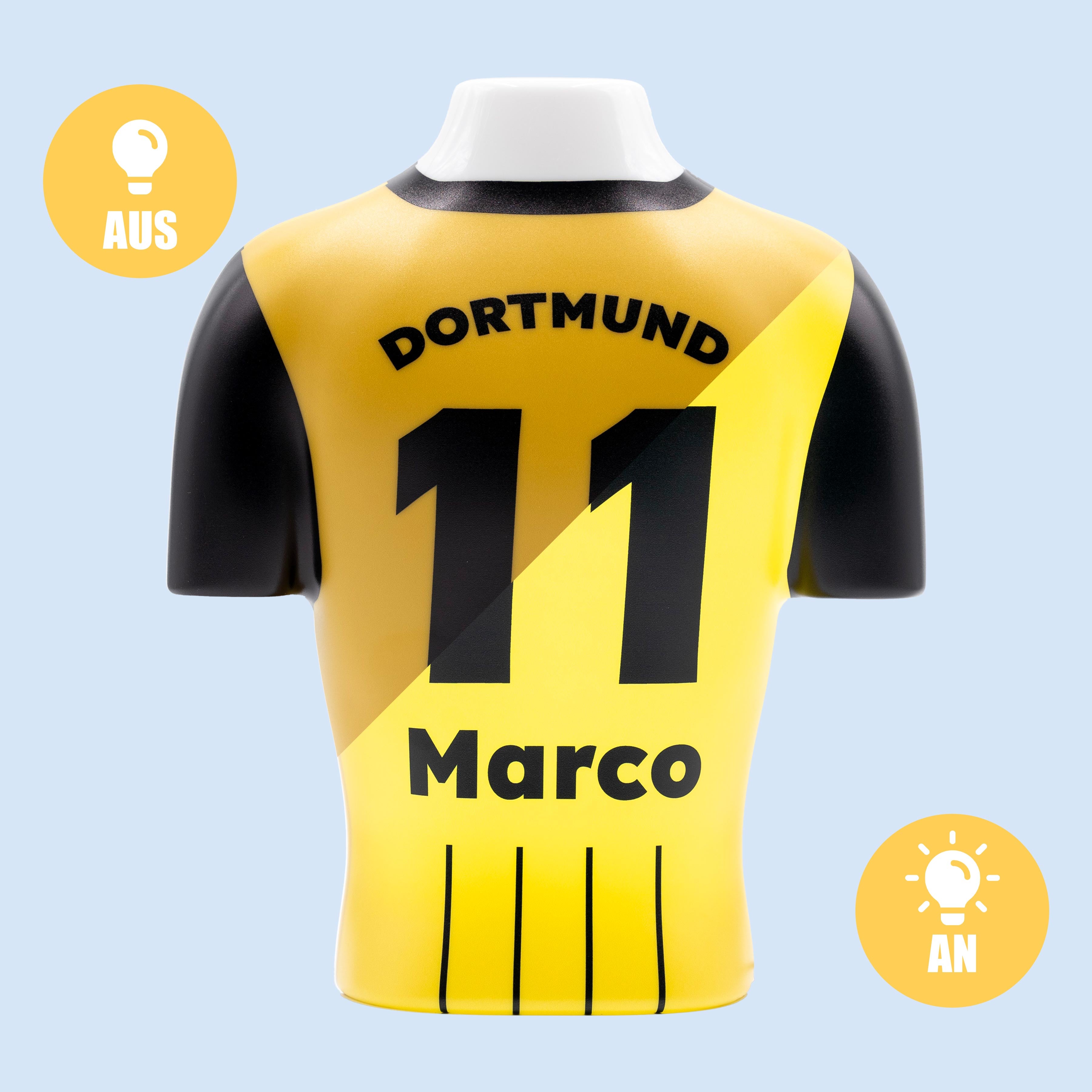 Torsinio® – Personalized 3D Soccer Jersey Lamp