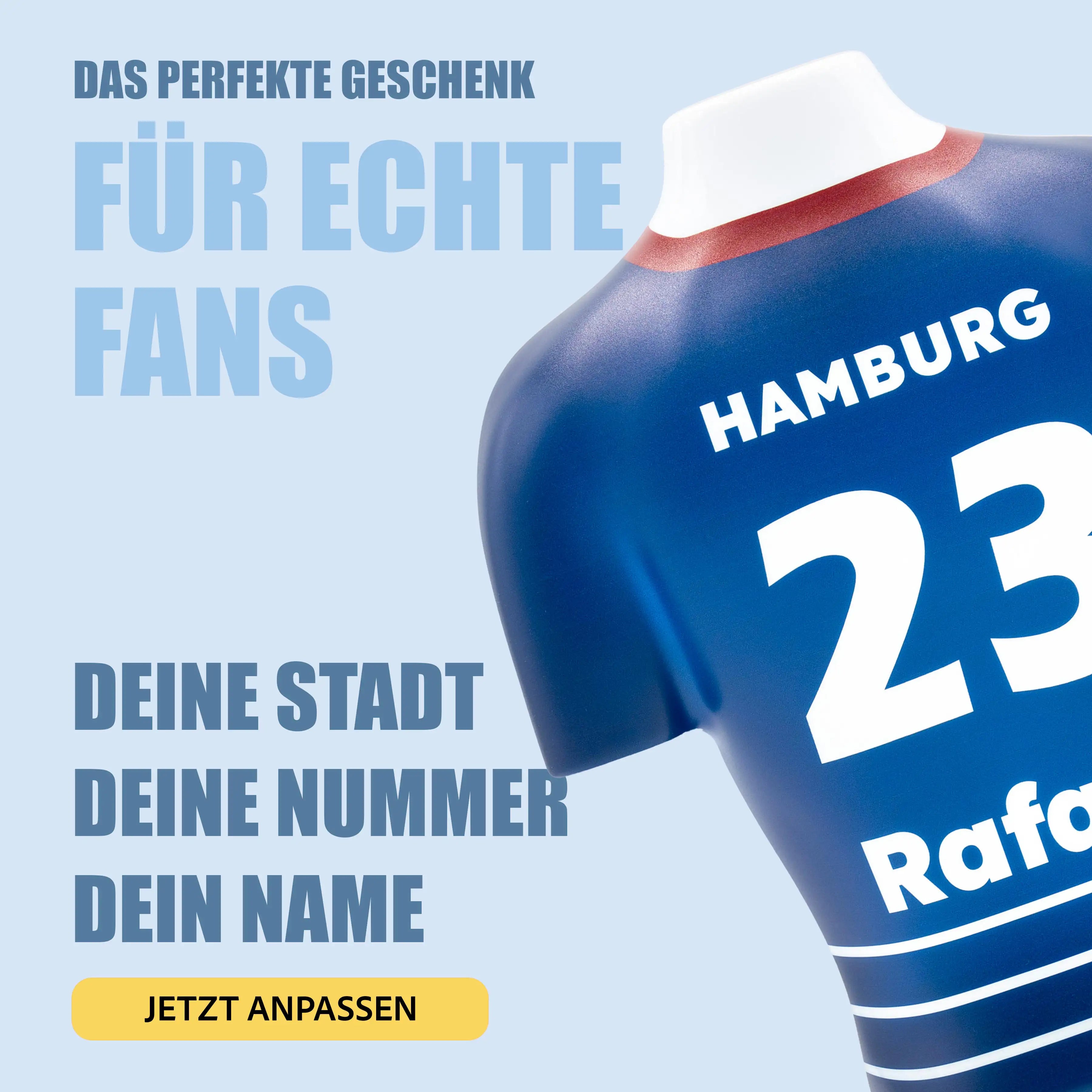 Torsinio® – Personalized 3D Soccer Jersey Lamp