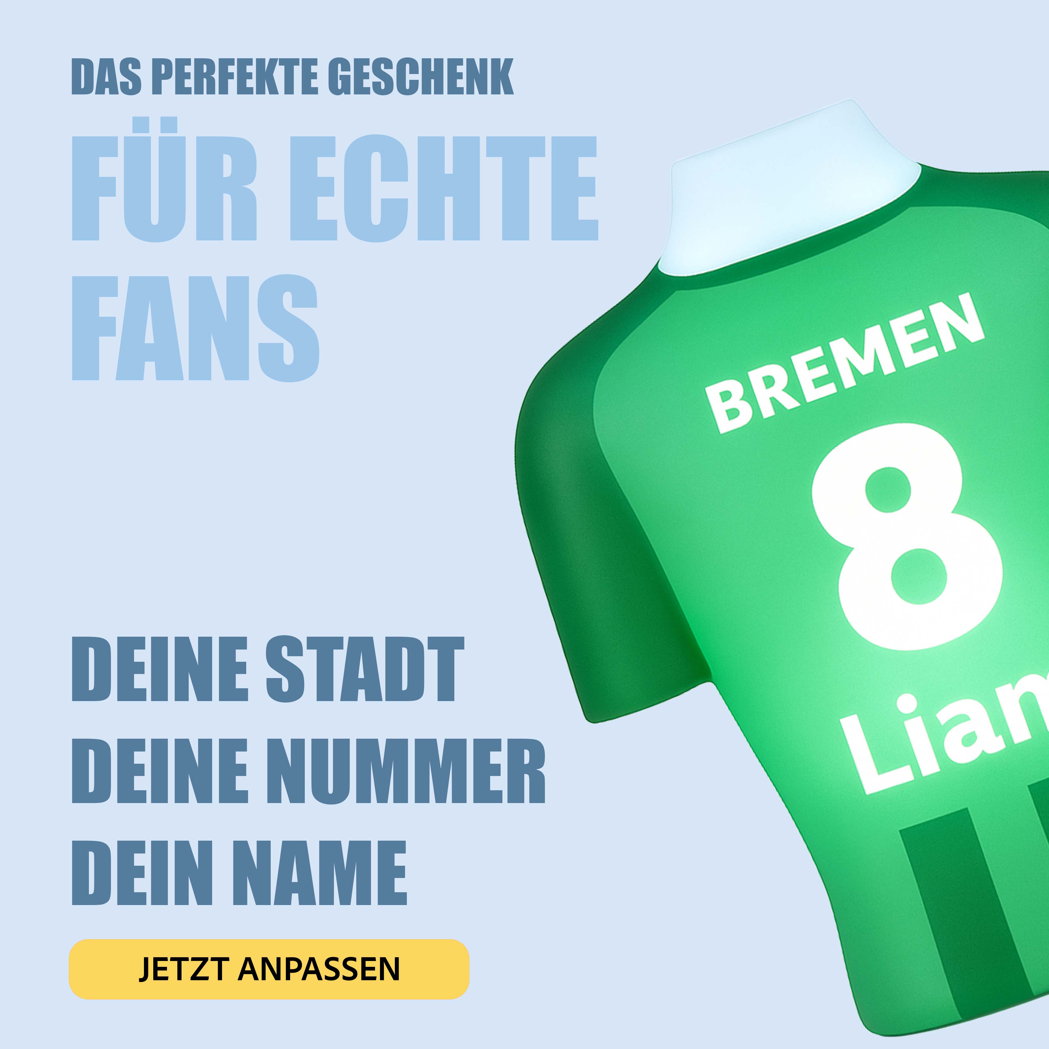 Torsinio® – Personalized 3D Soccer Jersey Lamp