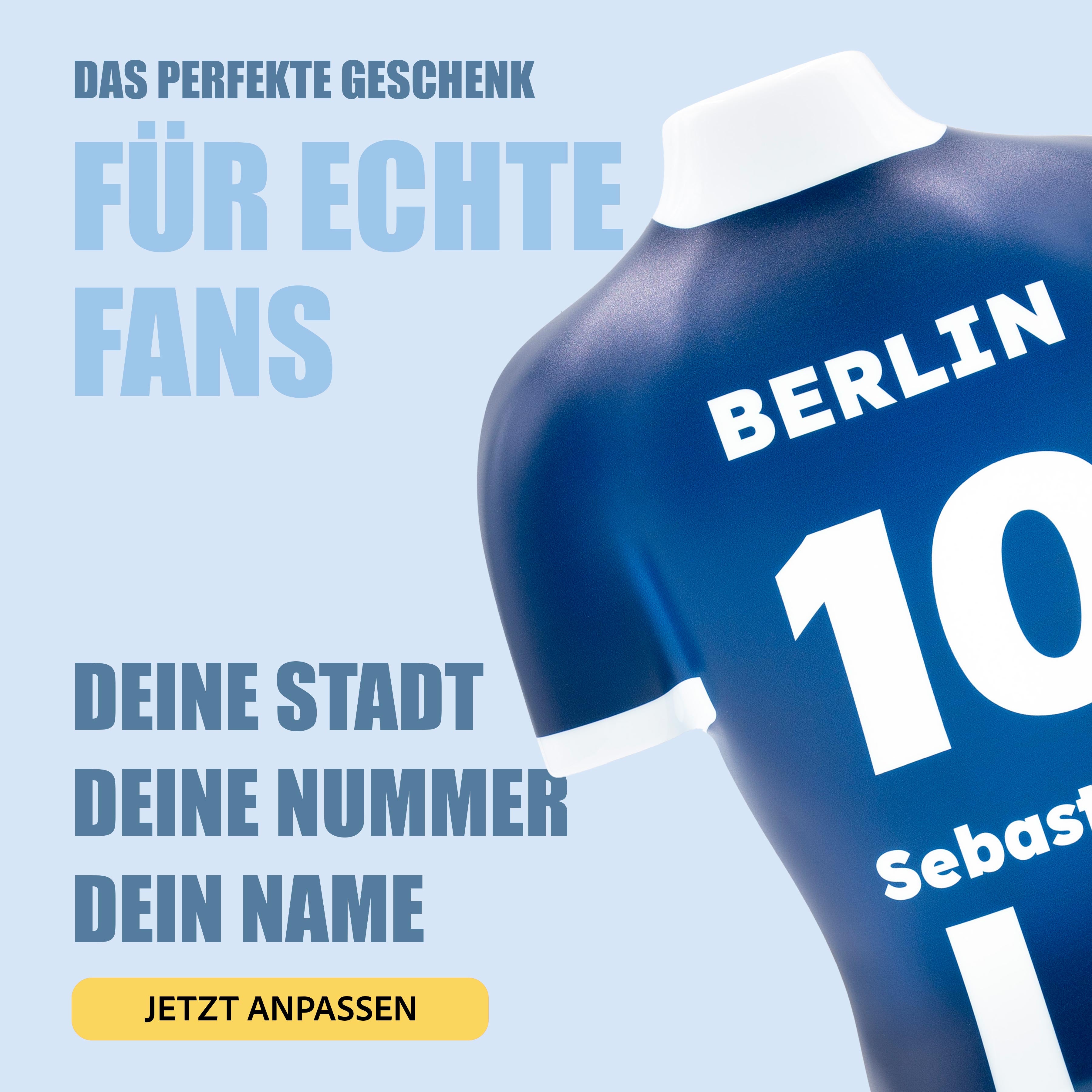 Torsinio® – Personalized 3D Soccer Jersey Lamp