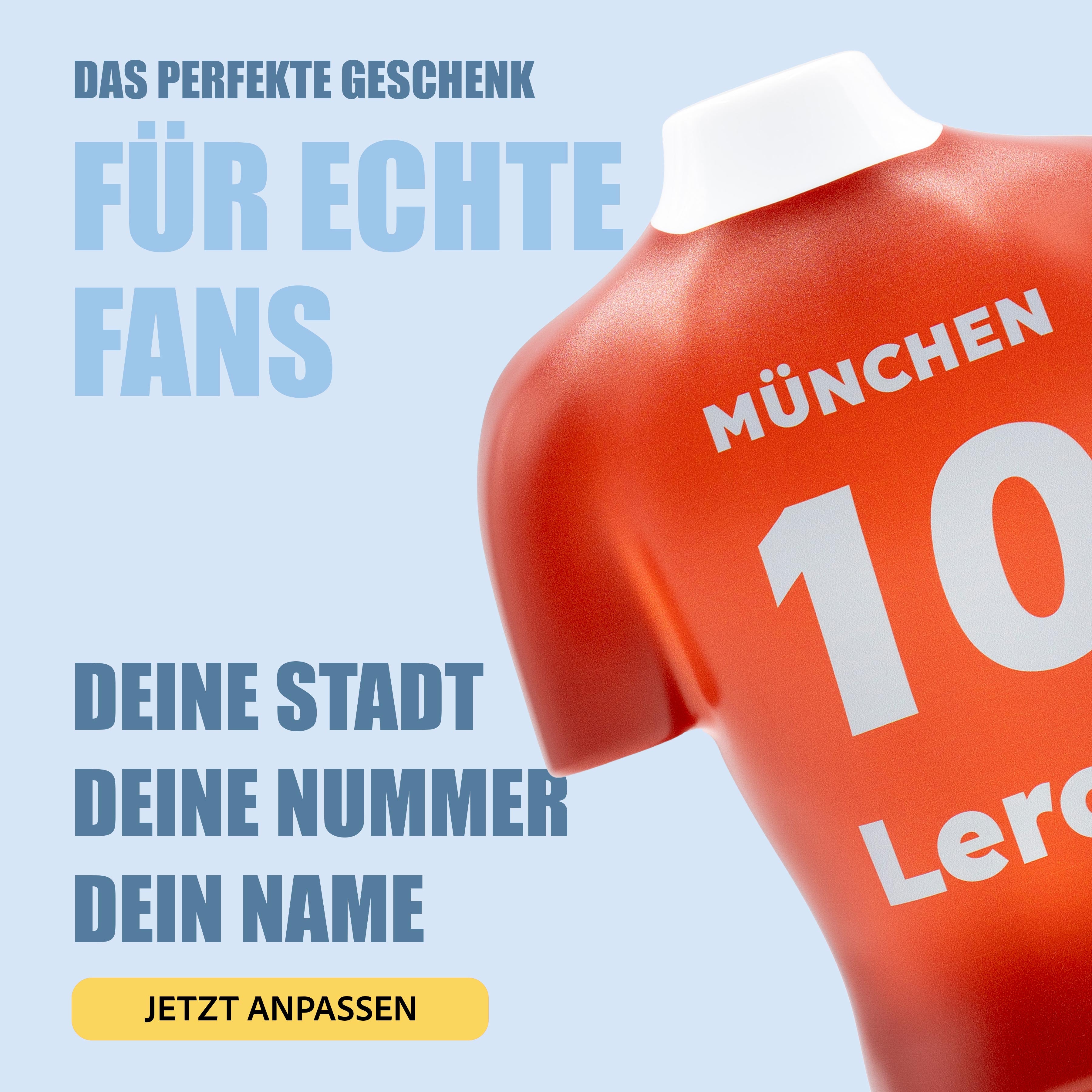 Torsinio® – Personalized 3D Soccer Jersey Lamp